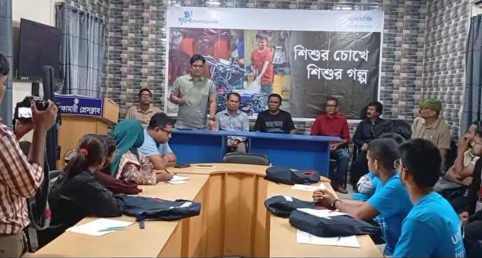 ‘শিশুর চোখে-শিশুর গল্প’ শীর্ষক কর্মশালা নীলফামারীতে